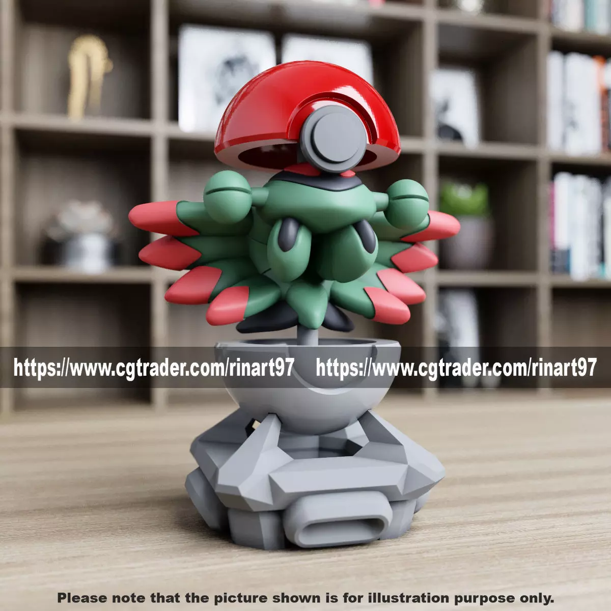 Anorith in the pokeball from Pokemon 3D print model_0