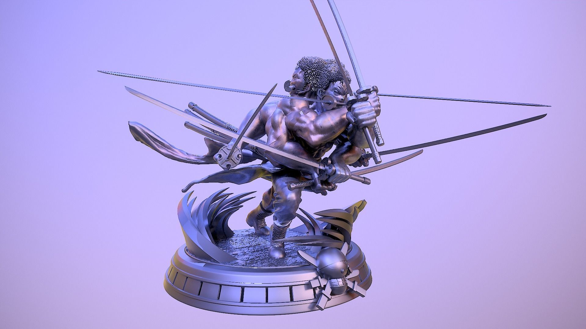 Roronoa Zoro - Asura 3D print model_10