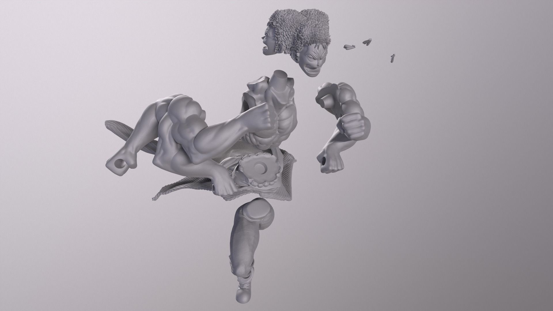 Roronoa Zoro - Asura 3D print model_11