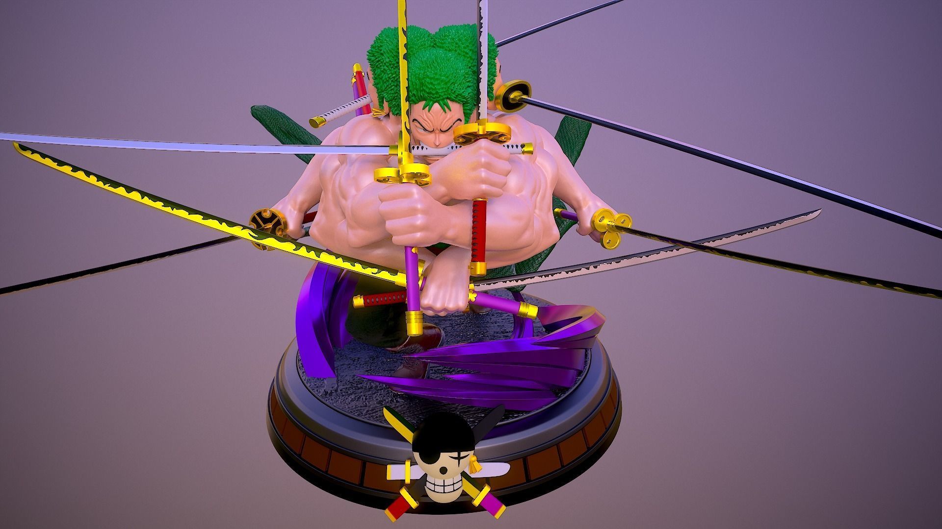 Roronoa Zoro - Asura 3D print model_9