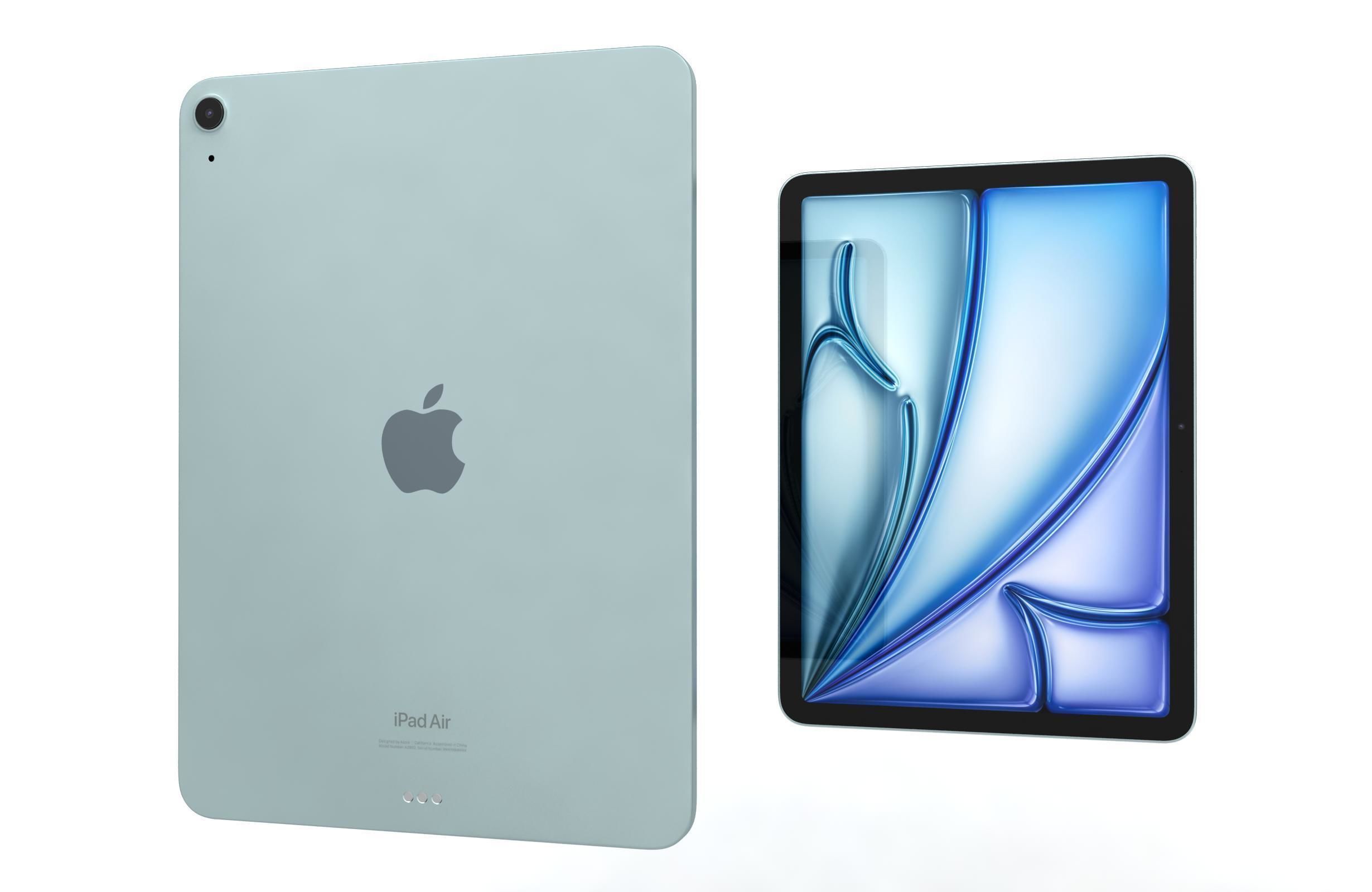 Apple iPad Air 11 2024 Blue 3D model_7