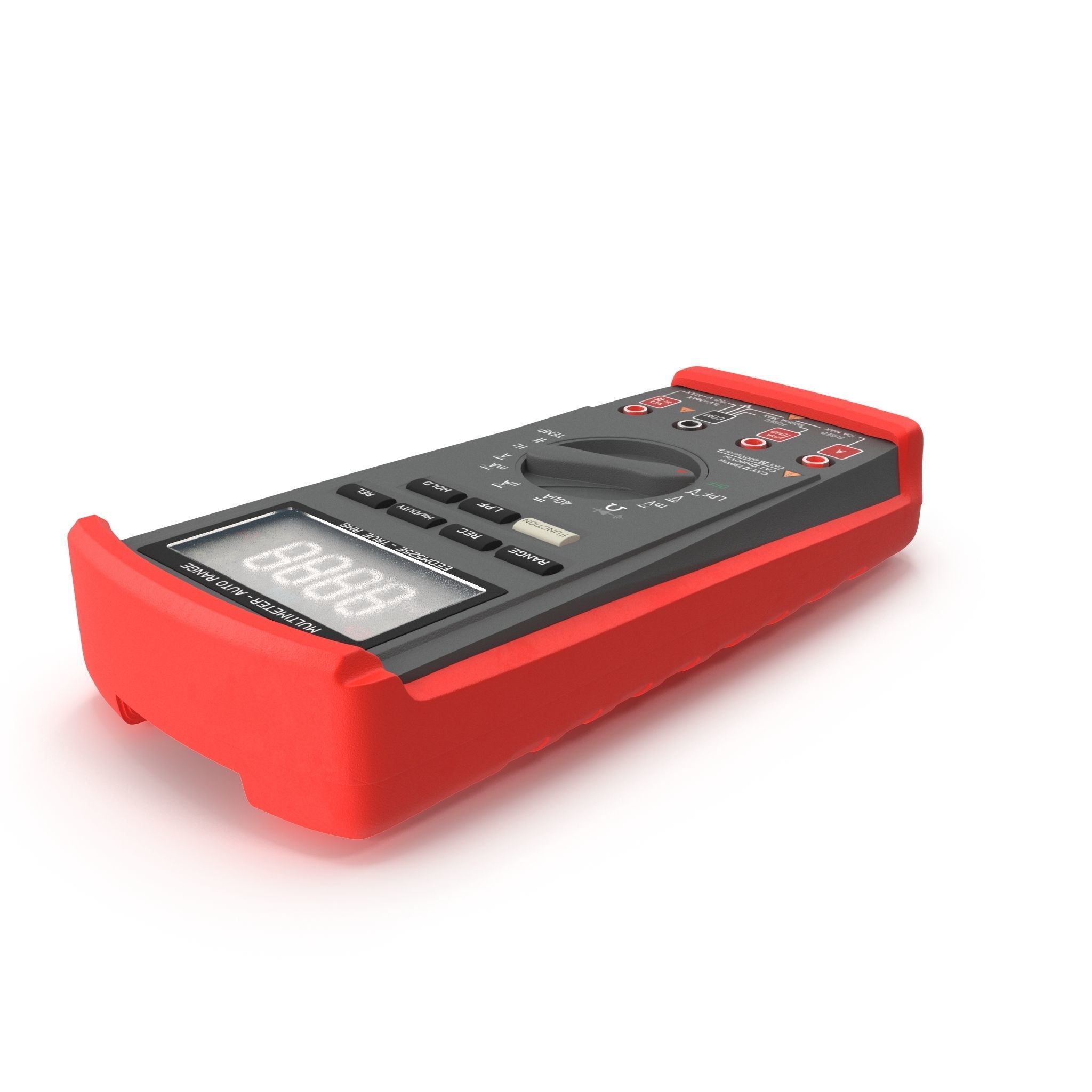Auto Range Digital Multimeter Low-poly 3D model_2