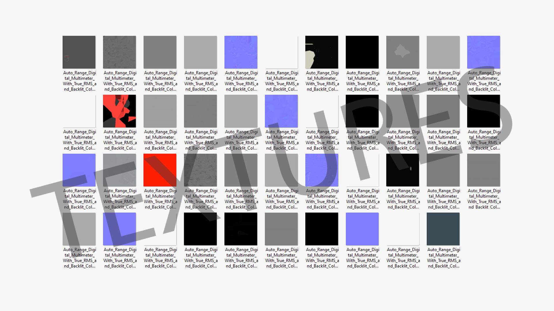 Auto Range Digital Multimeter Low-poly 3D model_30