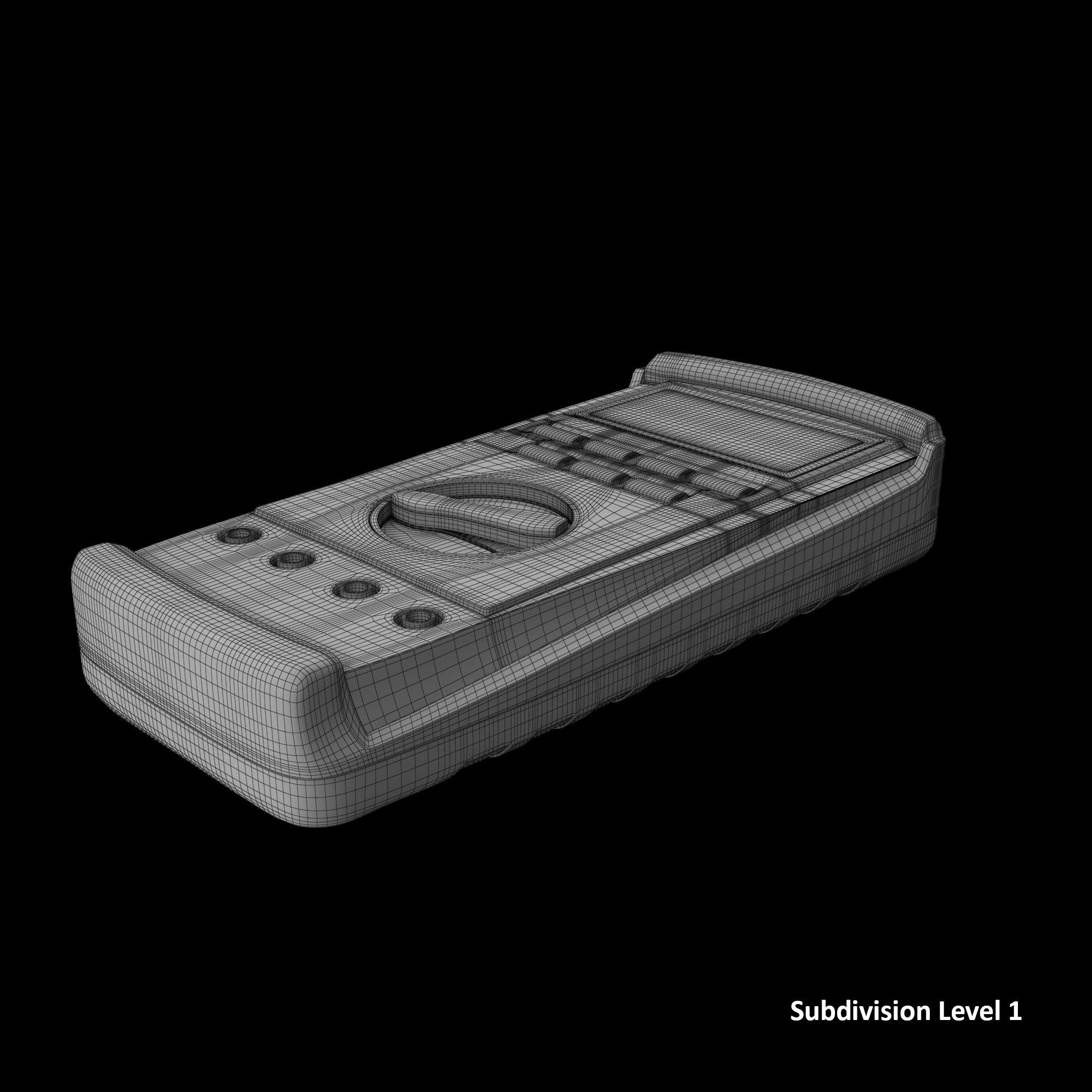 Auto Range Digital Multimeter Low-poly 3D model_11