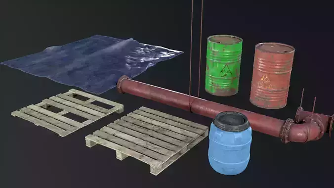 Industrial Props Pack Game Ready