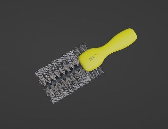 Car cleaning Wheel Brush Low-poly 3D model 7