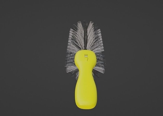 Car cleaning Wheel Brush Low-poly 3D model 3