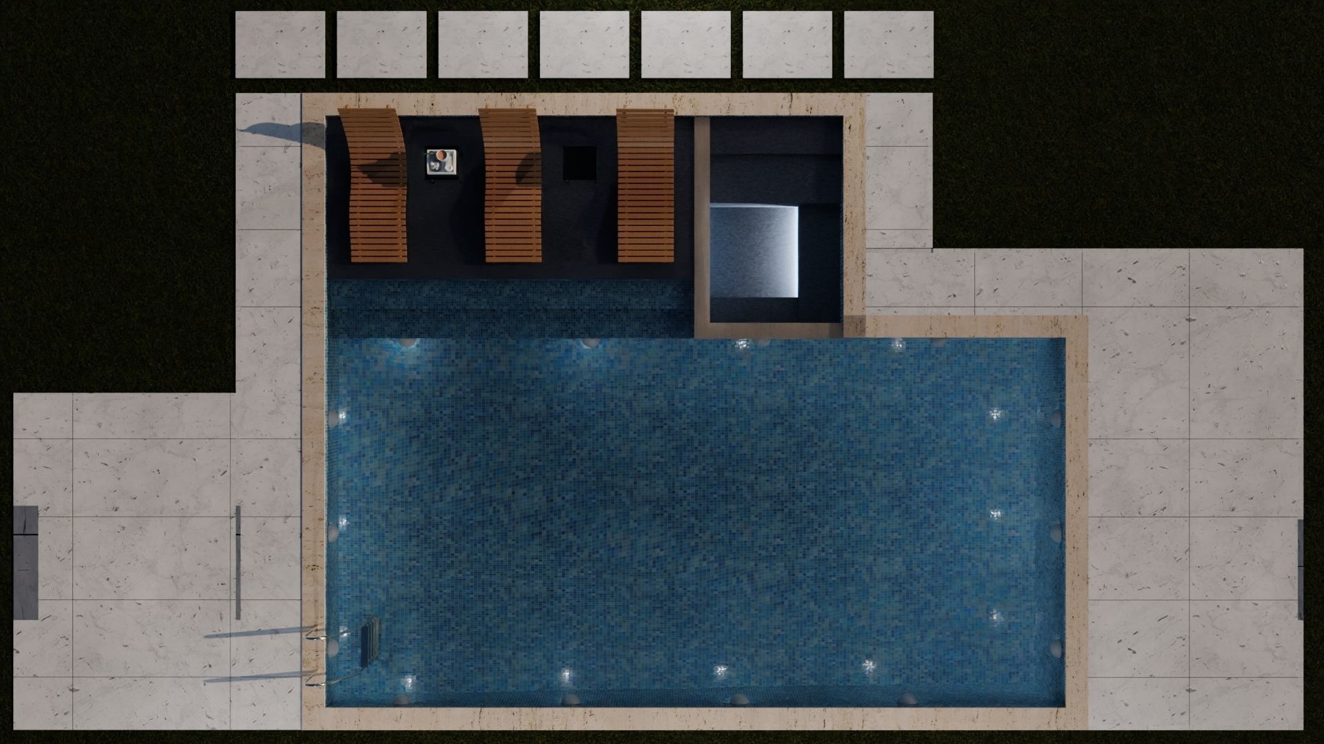 Swimming Pool 3D model_7