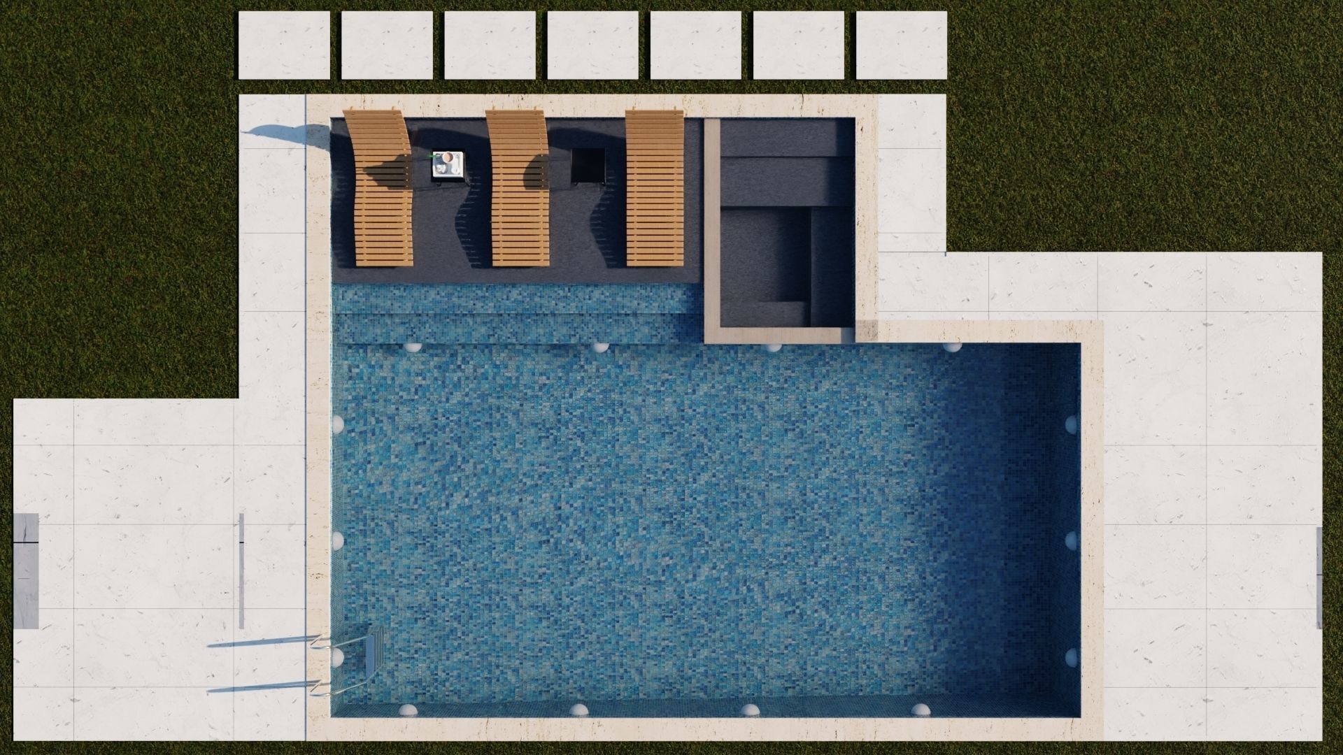 Swimming Pool 3D model_6