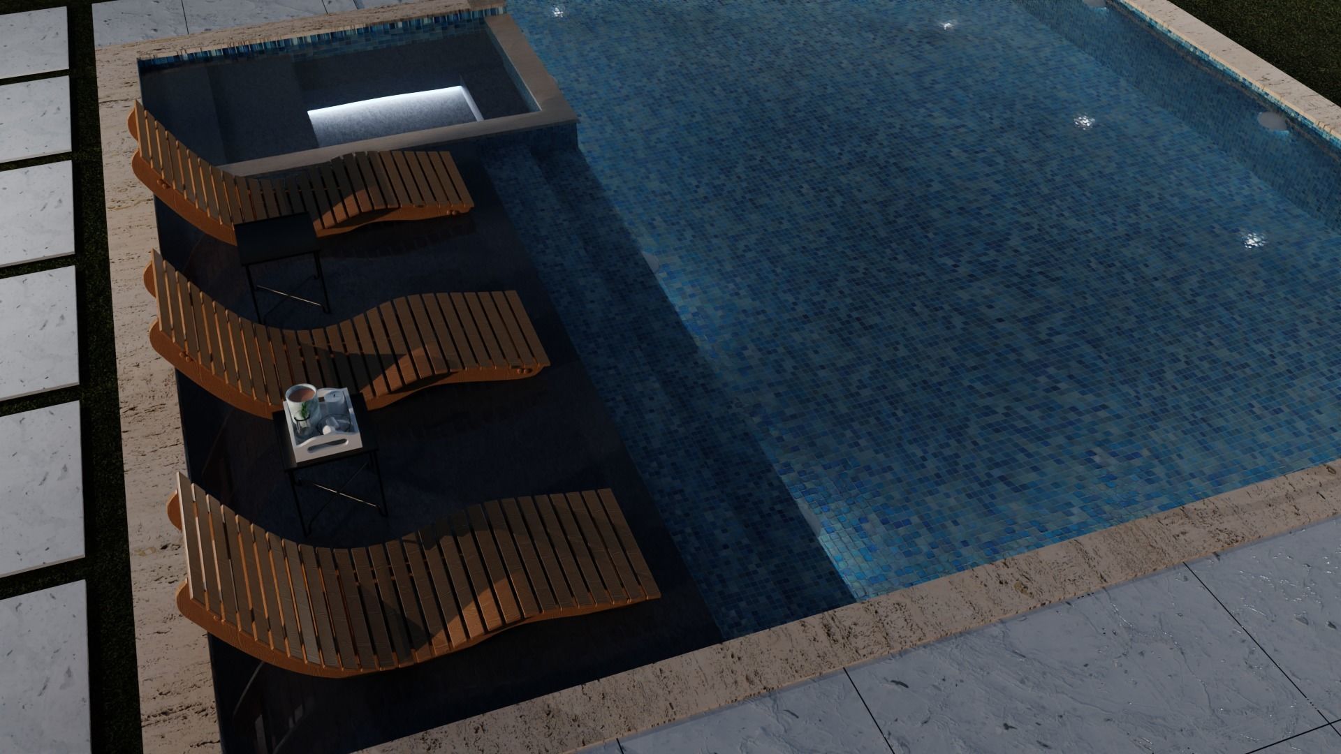 Swimming Pool 3D model_3