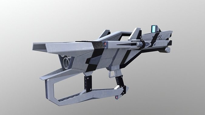 3 Barreled Small Rocket Launcher V1 Low-poly 3D model