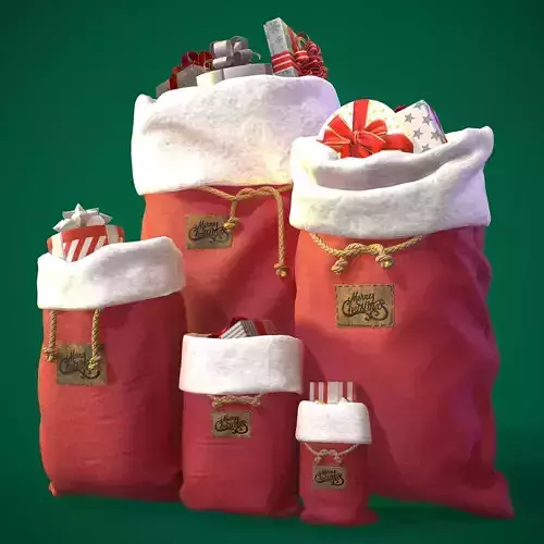  Christmas Santa gift bags Set