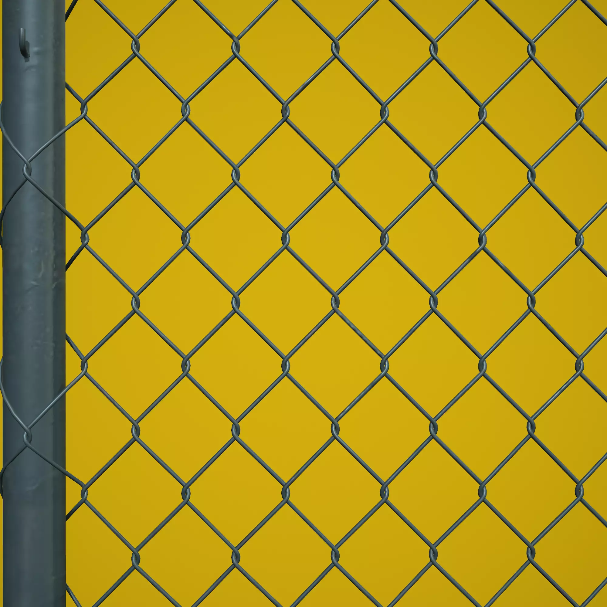 Fences Tileable 4 types Low-poly 3D model_0