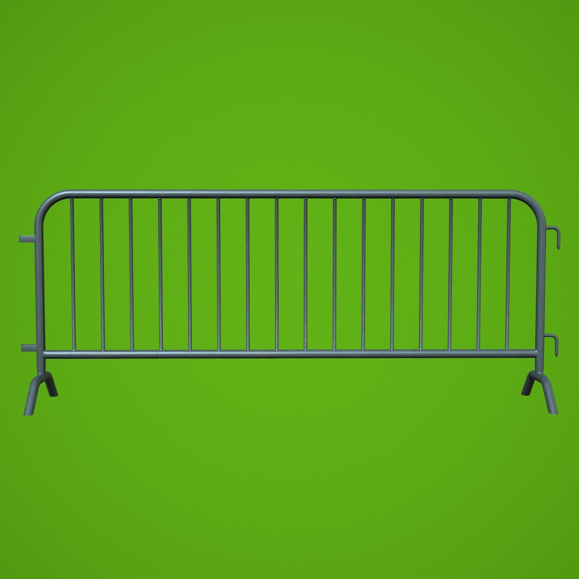 Fences Tileable 4 types Low-poly 3D model_18