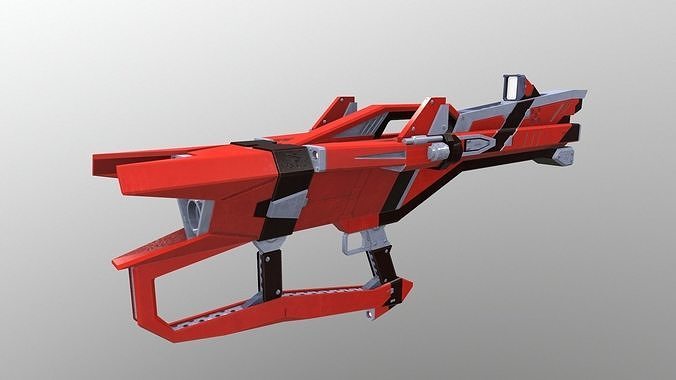 3 Barreled Small Rocket Launcher V3 Low-poly 3D model