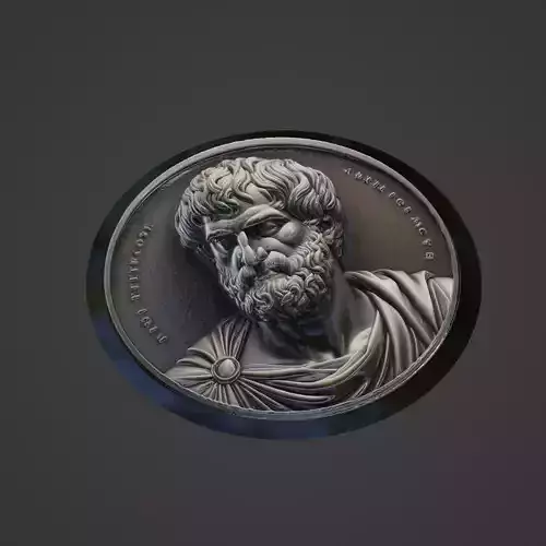 Aristotle Medallion 3D print model