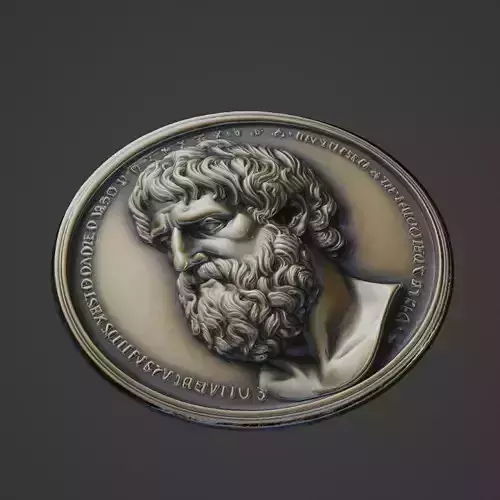 Aristotle Medallion  3D print model