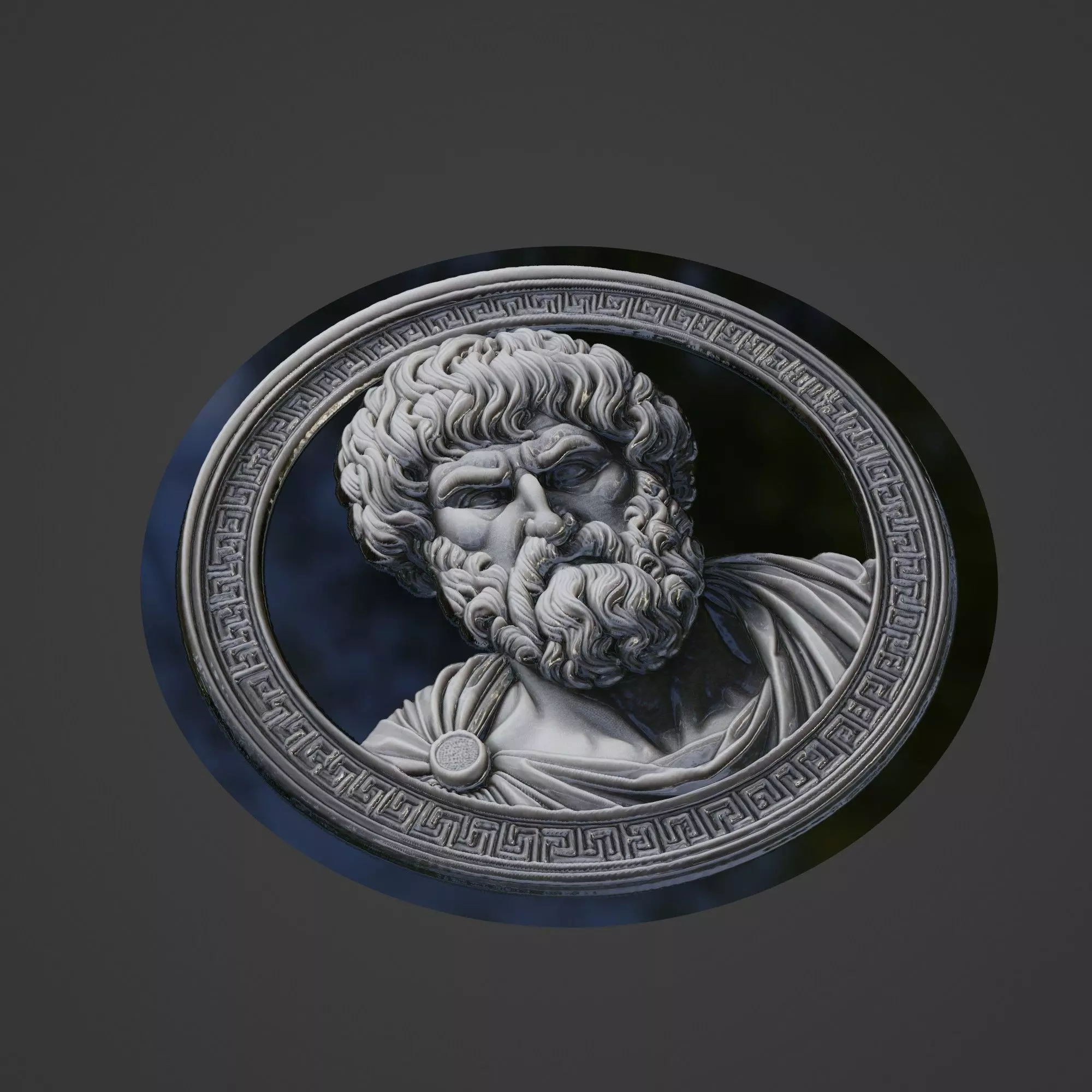 Aristotle Medallion 3D print model