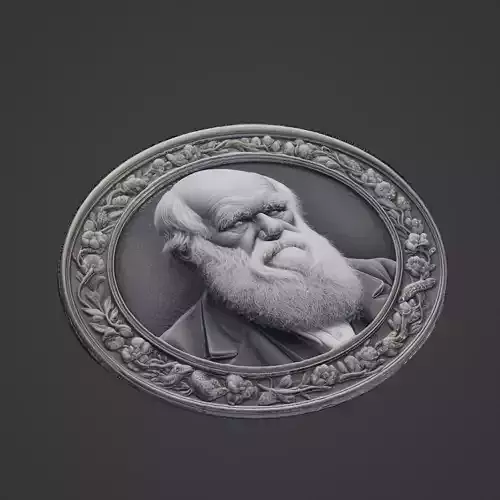 Charles Darwin Medallion