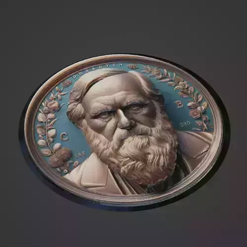 Charles Darwin Medallion