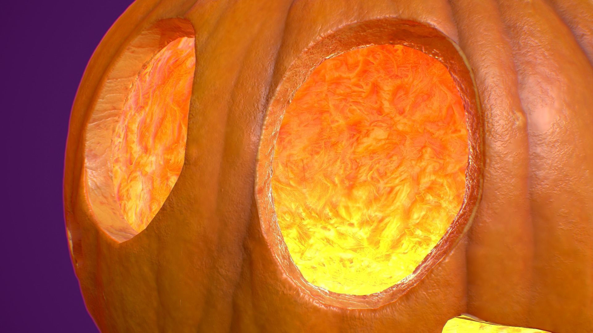  Pumpkin Halloween Set PBR 4K Low-poly 3D model_3