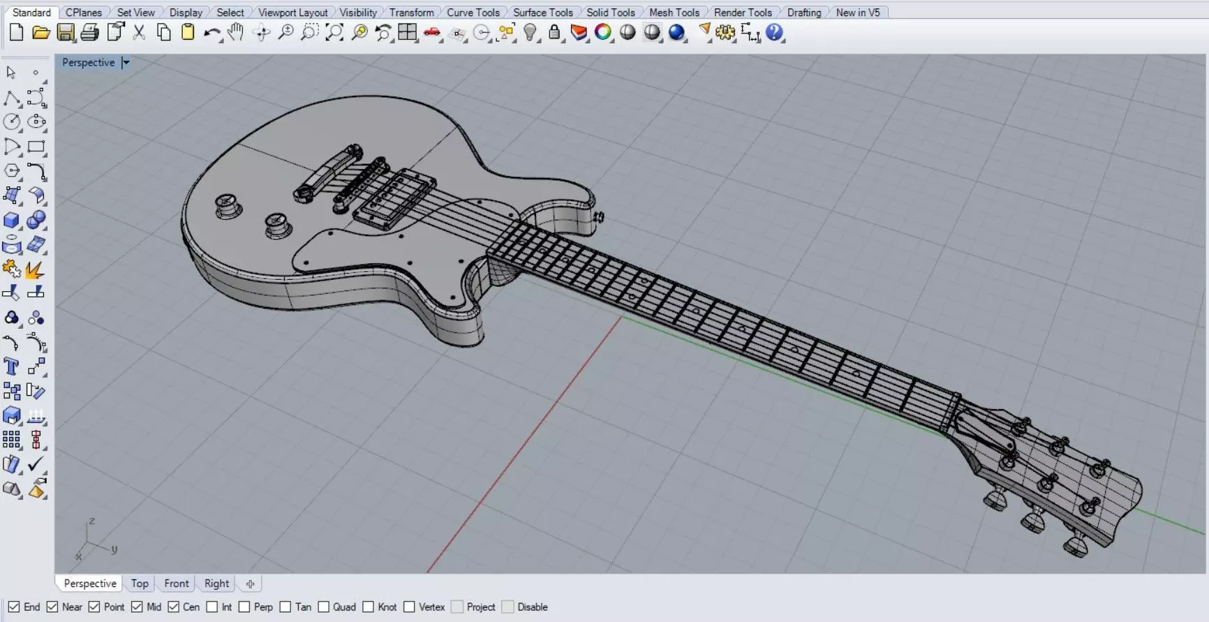 Les paul junior DC 3D model