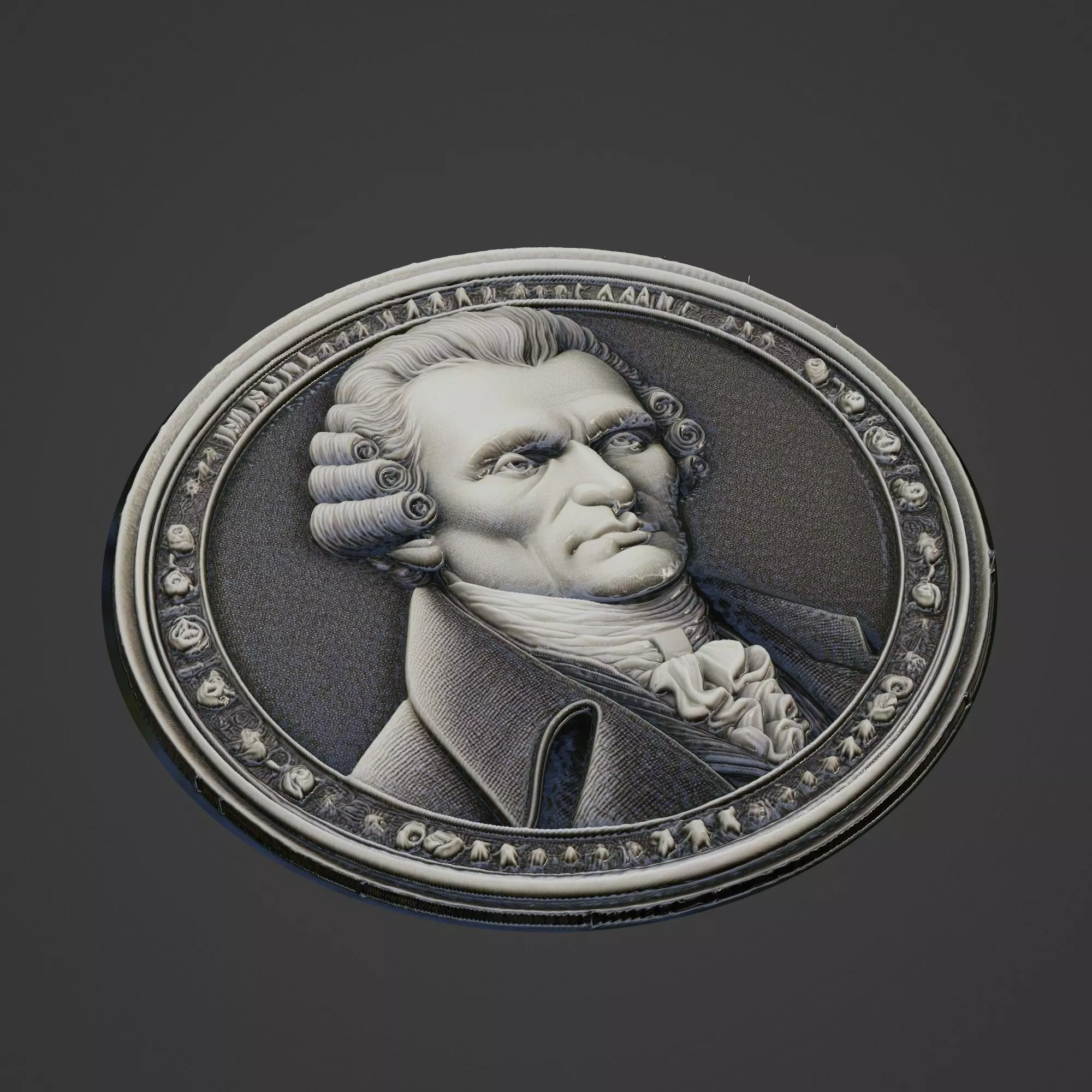 Immanuel Kant Medallion 3D print model