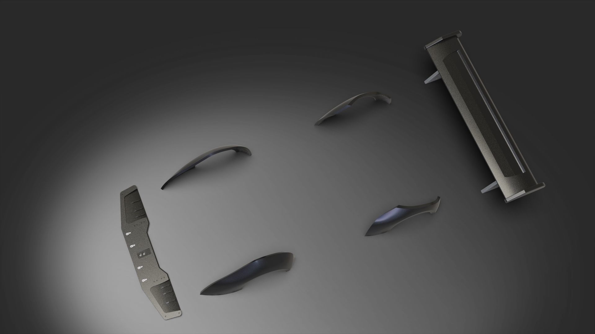 Bodykit auto moto spoiler tuning 3D model_7