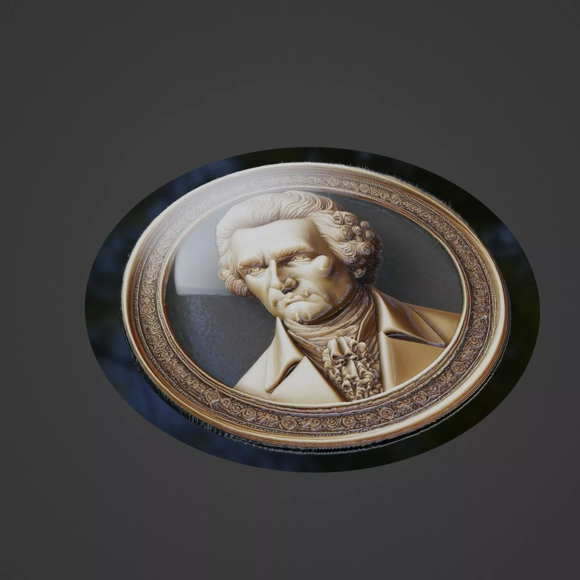 Immanuel Kant Medallion 3D print model