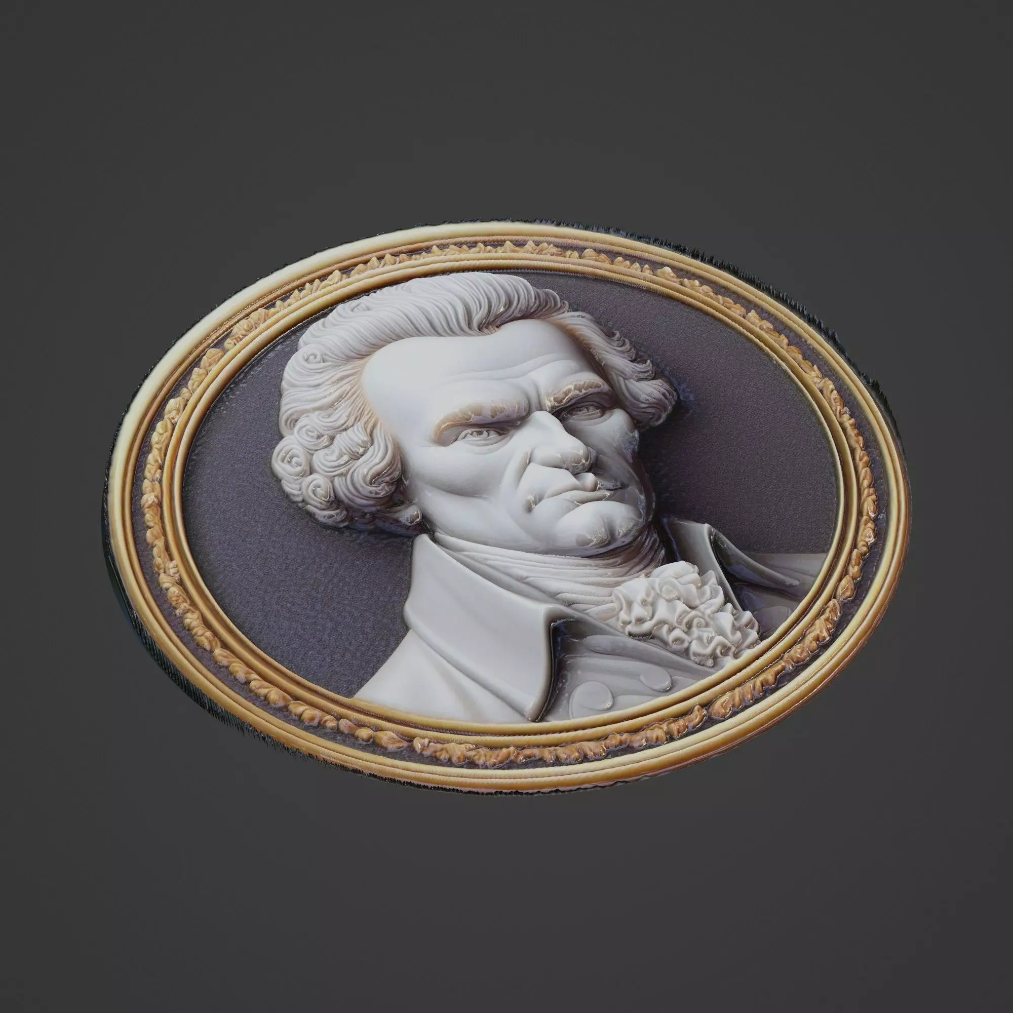 Immanuel Kant Medallion 3D print model
