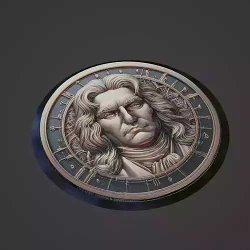Isaac Newton Medallion