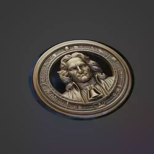 Isaac Newton Medallion