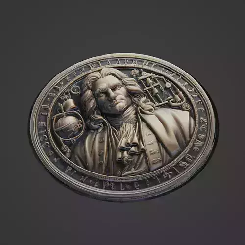 Isaac Newton Medallion