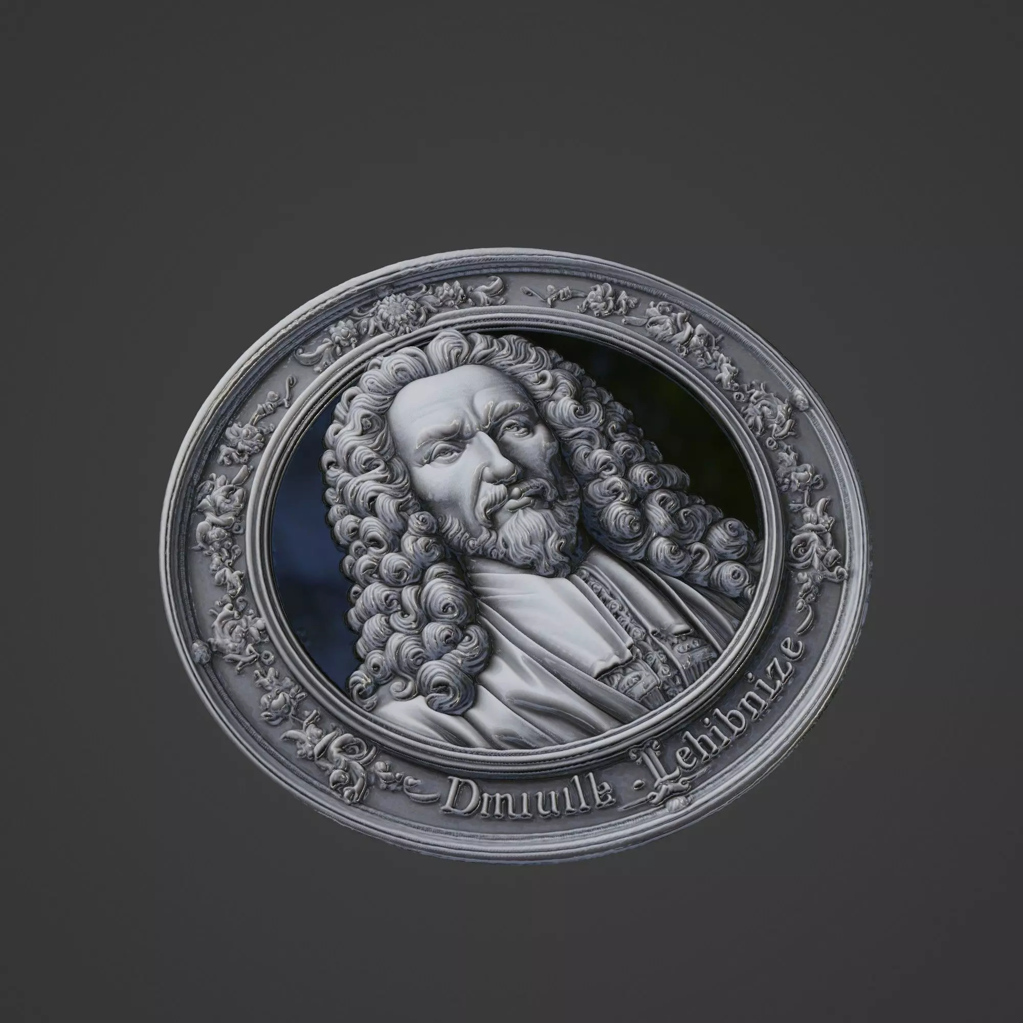 Leibniz Medallion 3D print model