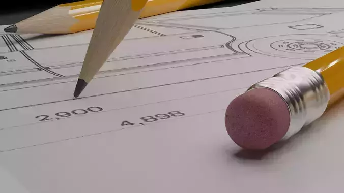 Pencil 3D Free 3D model