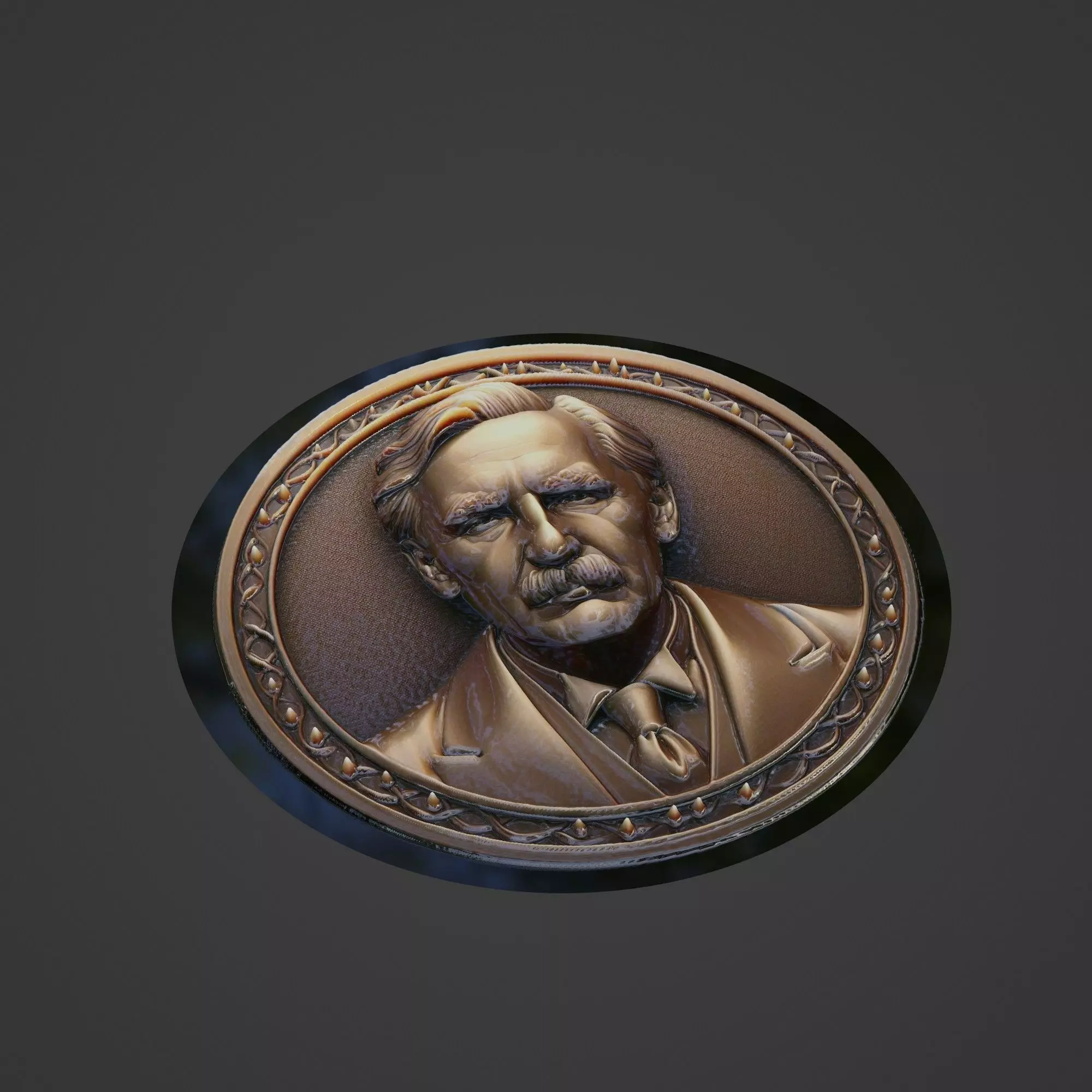 Niels Bohr Medallion 3D print model