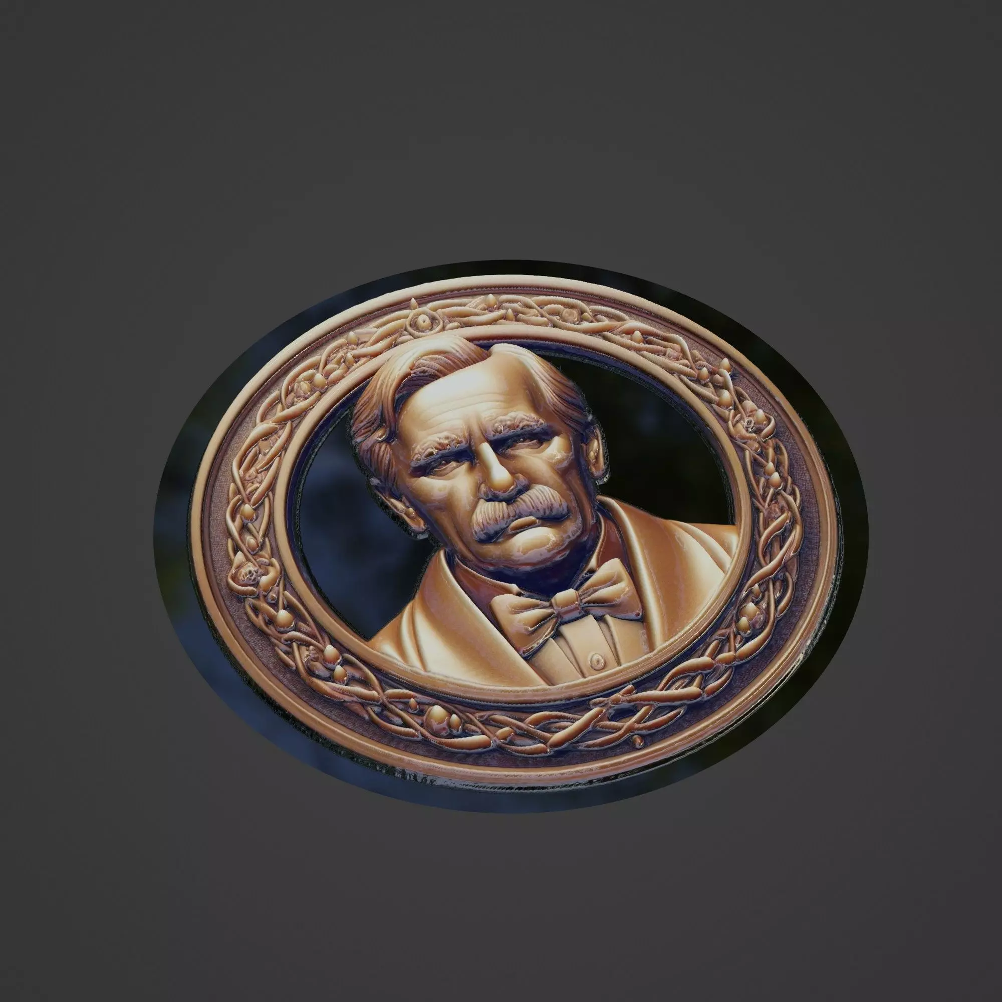 Niels Bohr Medallion 3D print model