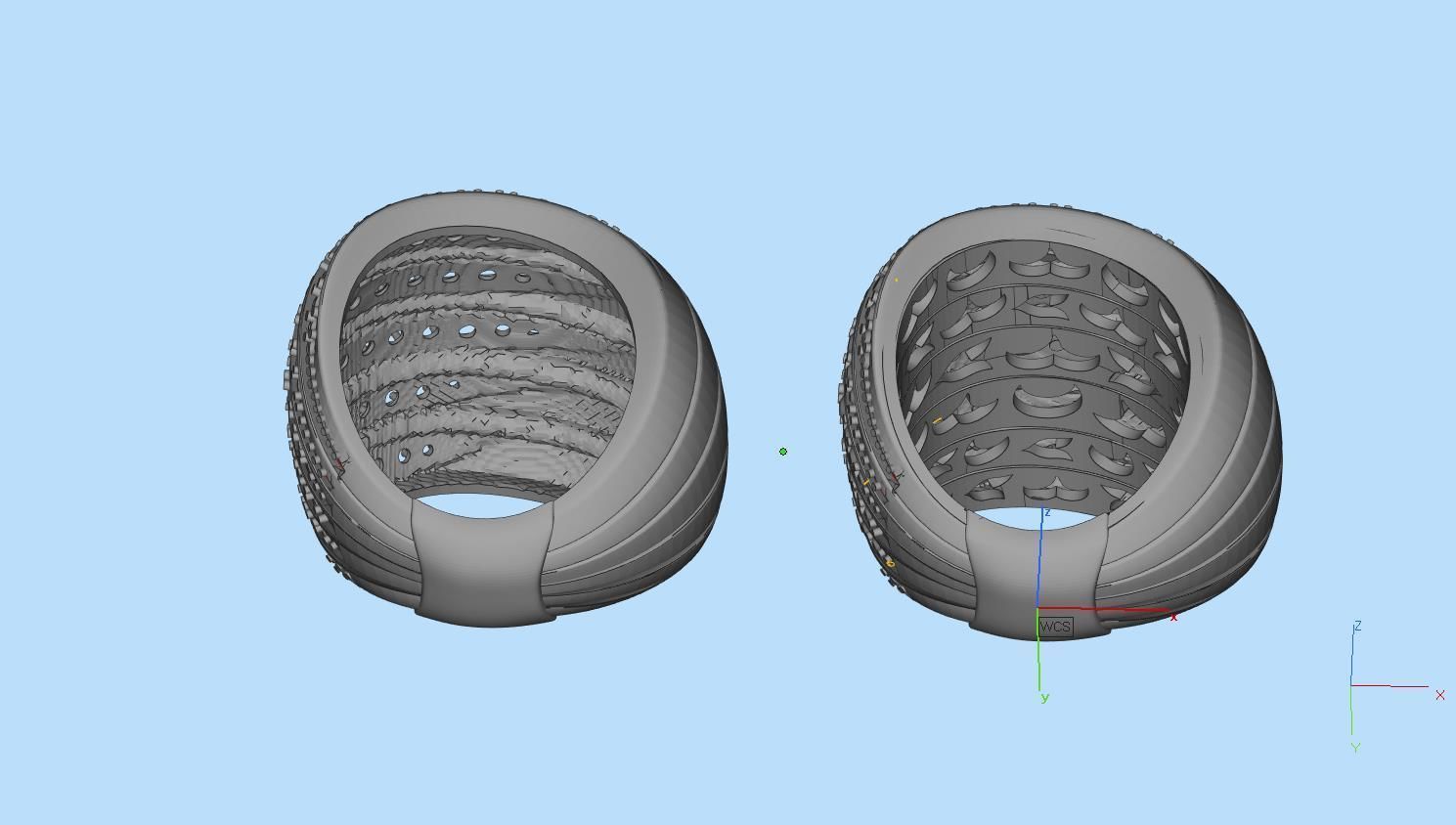 ring gold 3D print model_8
