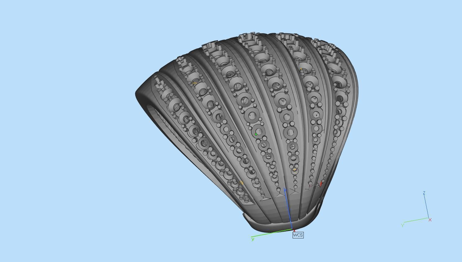 ring gold 3D print model_14