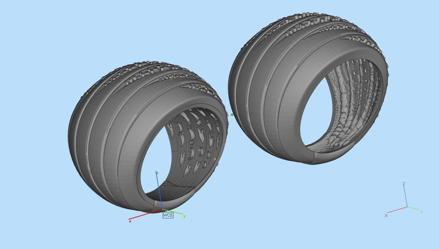 ring gold 3D print model_10