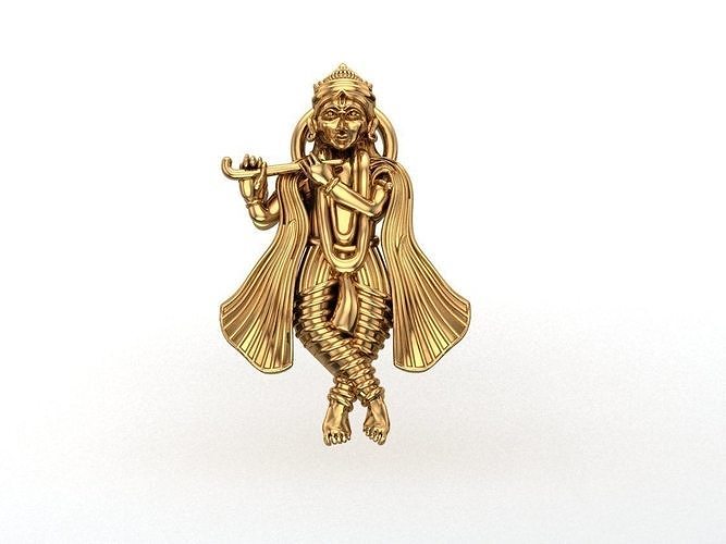 Lord Krishna 3d model 3D print model