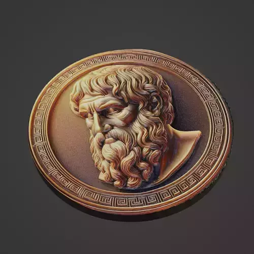 Plato Medallion
