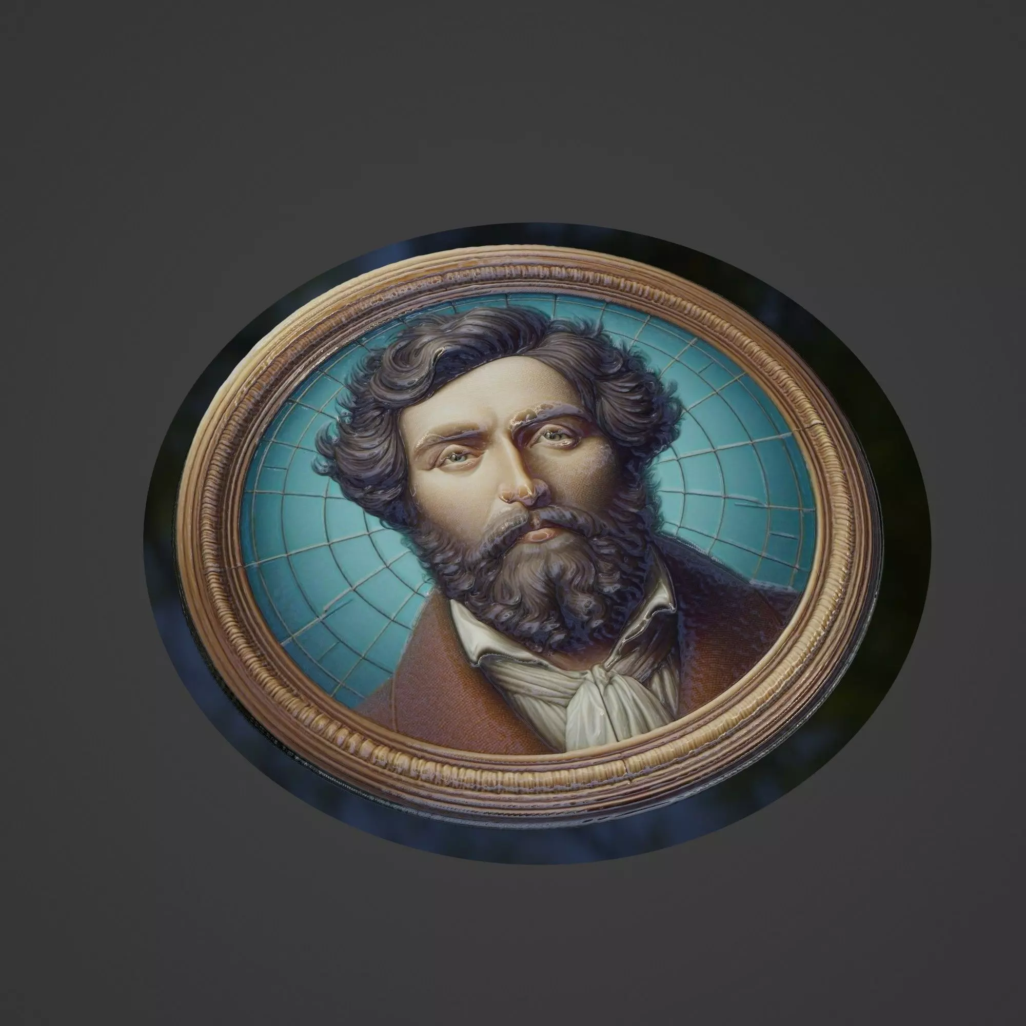 Rousseau Medallion 3D print model