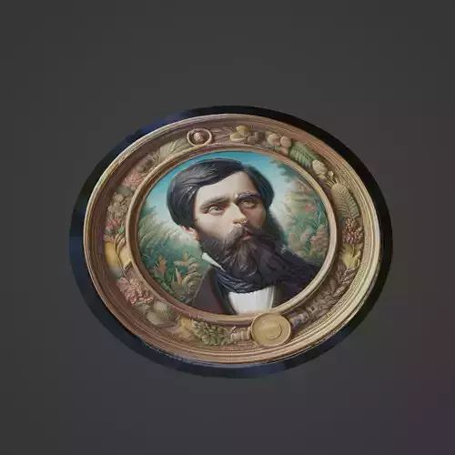 Rousseau Medallion 3D print model