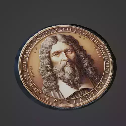 Spinoza Medallion 3D print model