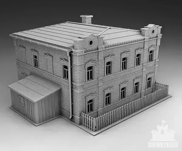 Stone building 2 3D print model