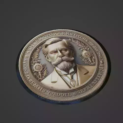 Wilhelm Conrad Rontgen Medallion