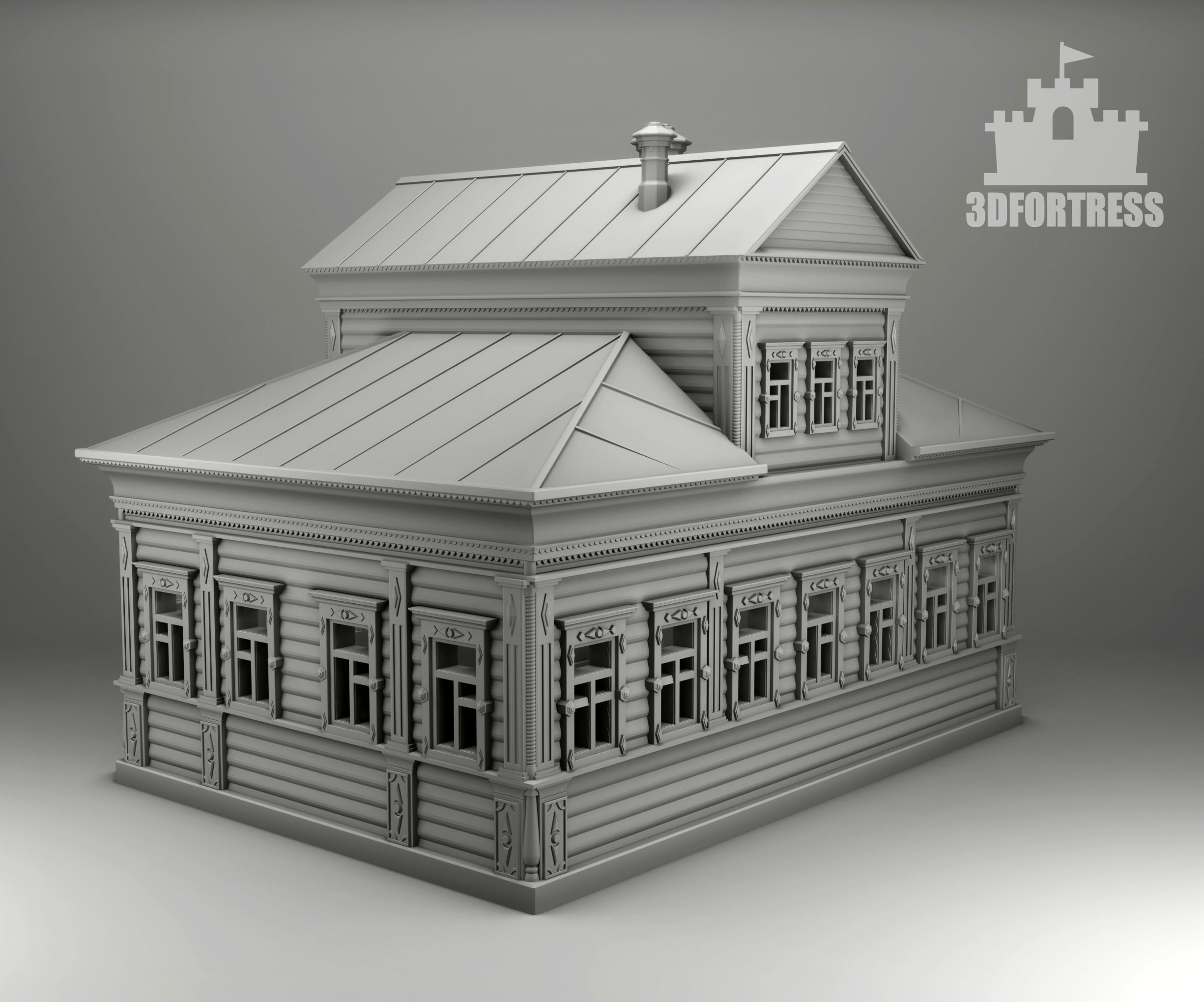 Mansion 3D print model_2