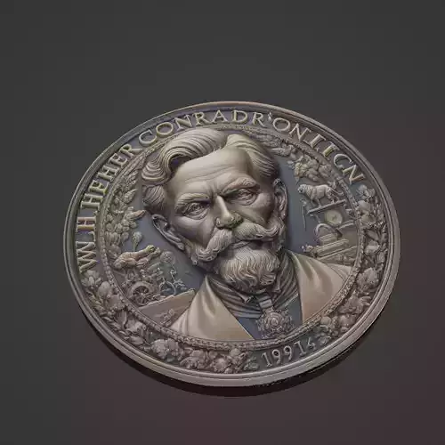 Wilhelm Conrad Rontgen Medallion