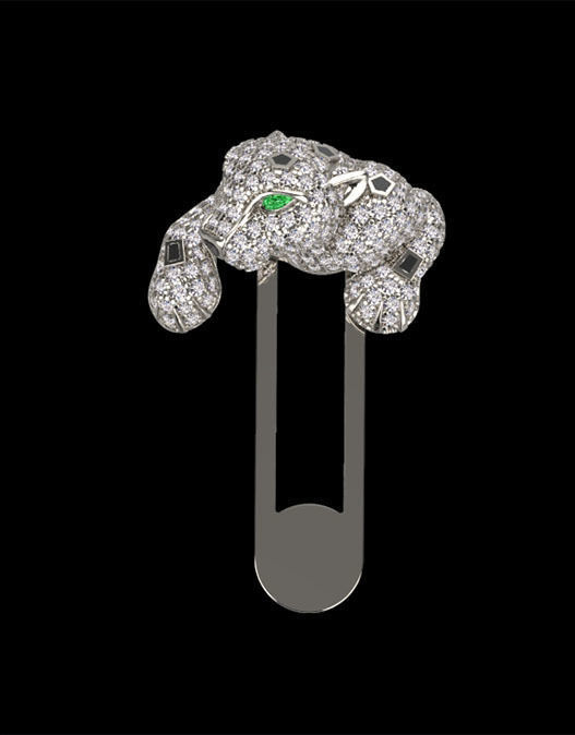 tie clip cufflinks 3D print model_1